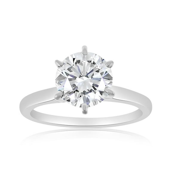 G/SI 3/4ctw Diamond Solitaire Engagement Ring in 14k White Gold