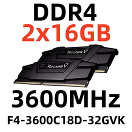 メモリー G.SKILL RipjawsV DDR4 3600MHz 64GB(32x2) Amazon | G.SKILL 64GB（2 x 32GB）Ripjaws VシリーズDDR4 SDRAM