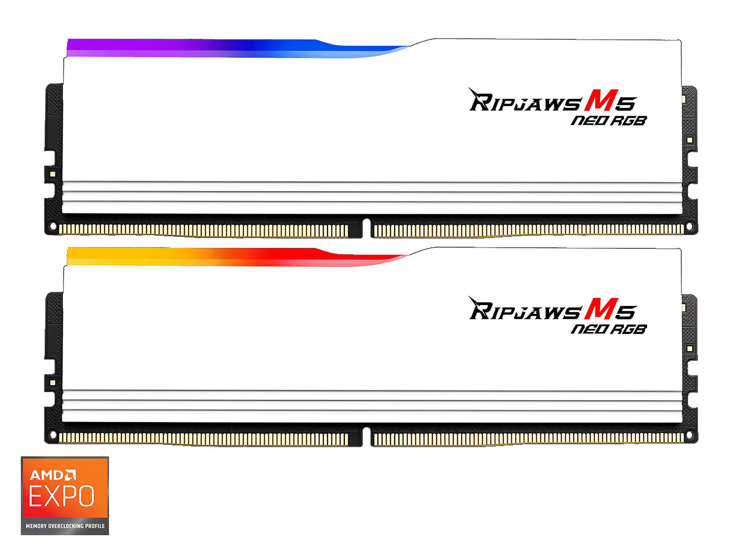 G.SKILL Ripjaws M5 Neo RGB Series 32GB (2 x 16GB) 288-Pin PC RAM DDR5 6000 (PC5 48000) Desktop Memory