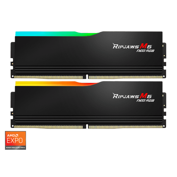 G.SKILL Ripjaws M5 Neo RGB Series 96GB (2 x 48GB) 288-Pin PC RAM DDR5 6000 (PC5 48000) Desktop Memory
