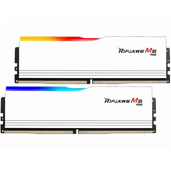 G.SKILL Ripjaws M5 RGB Series 32GB (2 x 16GB) 288-Pin PC RAM DDR5 5200 (PC5 41600) Desktop Memory Model F5-5200J4040A16GX2-RM5RW