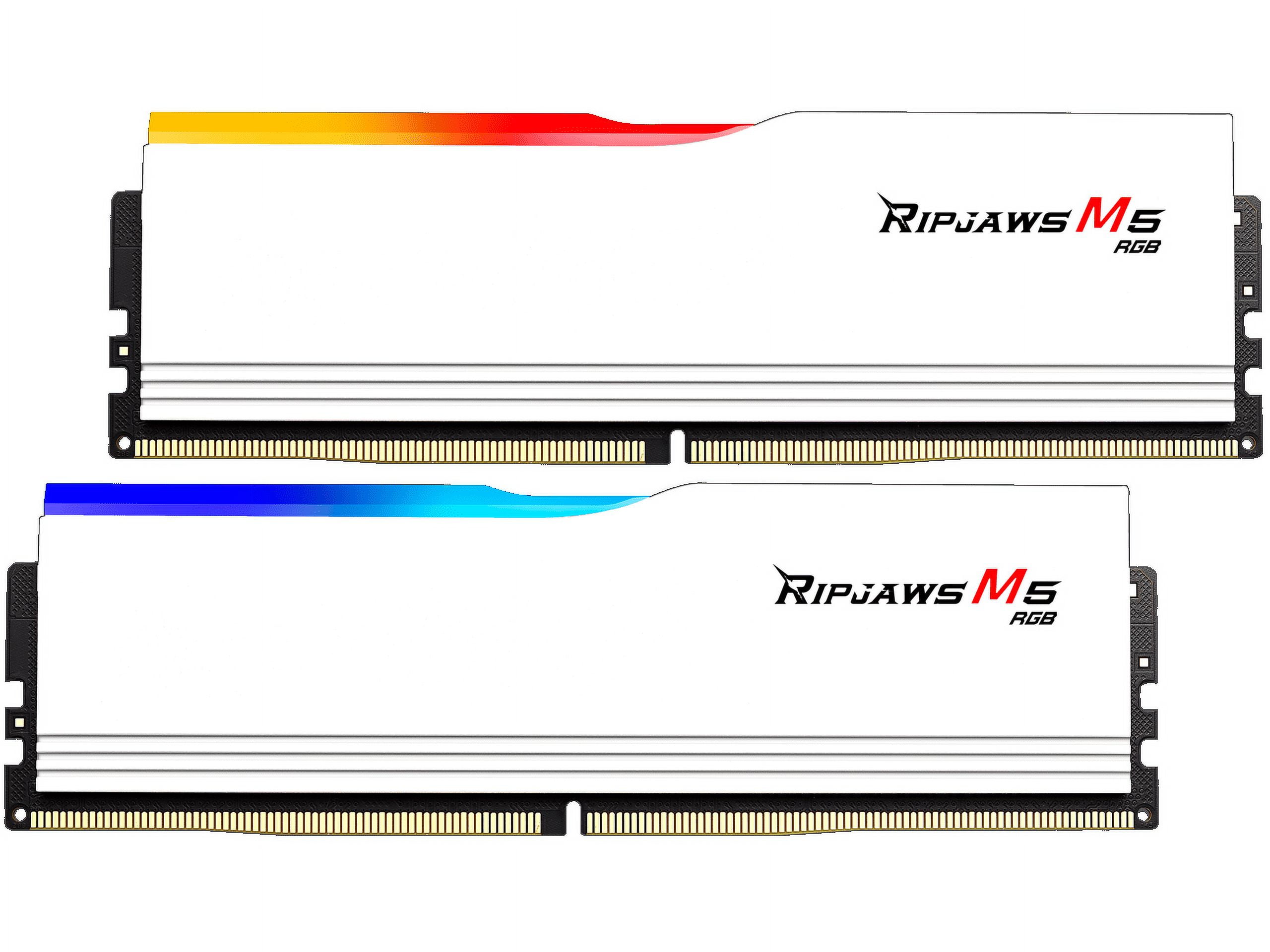 G.SKILL Ripjaws M5 RGB Series 64GB (2 x 32GB) 288-Pin PC RAM DDR5 5600 (PC5 44800) Desktop Memory Model F5-5600J3036D32GX2-RM5RW