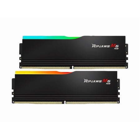 G.SKILL Ripjaws M5 RGB Series 96GB (2 x 48GB) 288-Pin PC RAM DDR5 5200 (PC5 41600) Desktop Memory Model F5-5200J4040A48GX2-RM5RK