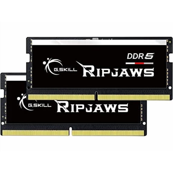 G.SKILL Ripjaws SO-DIMM 64GB (2 x 32GB) 262-Pin DDR5 SO-DIMM DDR5 5600 (PC5 44800) Laptop Memory Model F5-5600S4040A32GX2-RS