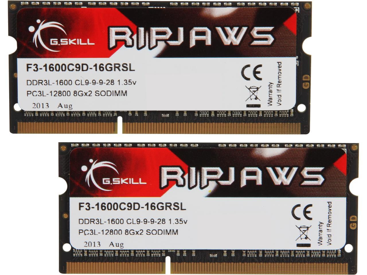 G.Skill RipJaws Series SO-DIMM 4 Go DDR4 2400 MHz CL16 - Mémoire PC