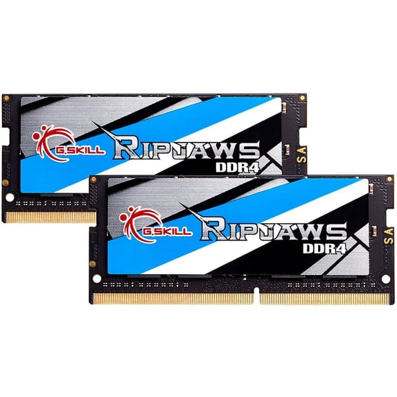 G.SKILL Ripjaws Series 32GB (2 x 16GB) 260-Pin DDR4 SO-DIMM DDR4 2666 (PC4 21300) Laptop Memory Model F4-2666C19D-32GRS