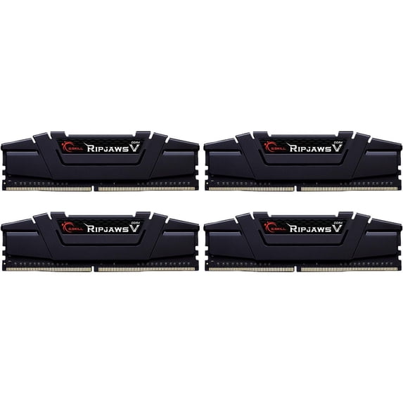 G.SKILL Ripjaws V Series 128GB (4 x 32GB) 288-Pin PC RAM DDR4 3600 (PC4 28800) Desktop Memory Model F4-3600C18Q-128GVK