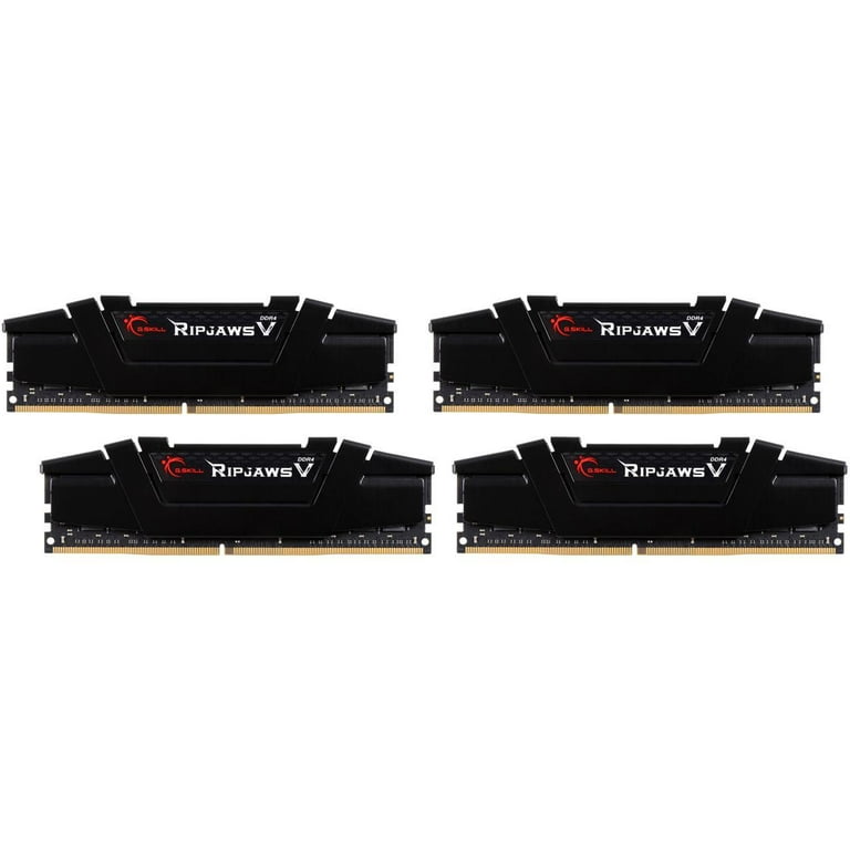 G.SKILL RIPJAWSV DDR4 4GB×4 3200 G.SKILL Ripjaws V Series 64GB (4 x 16GB) DDR4 3200 Gaming PC RAM