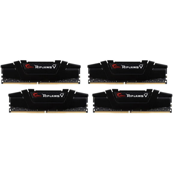 G.SKILL Ripjaws V Series 64GB (4 x 16GB) 288-Pin PC RAM DDR4 3200 (PC4 25600) Desktop Memory Model F4-3200C16Q-64GVK