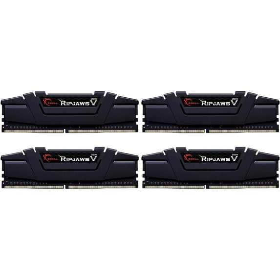 G.SKILL Ripjaws V Series 64GB (4 x 16GB) 288-Pin PC RAM DDR4 3600 (PC4 28800) Desktop Memory Model F4-3600C18Q-64GVK
