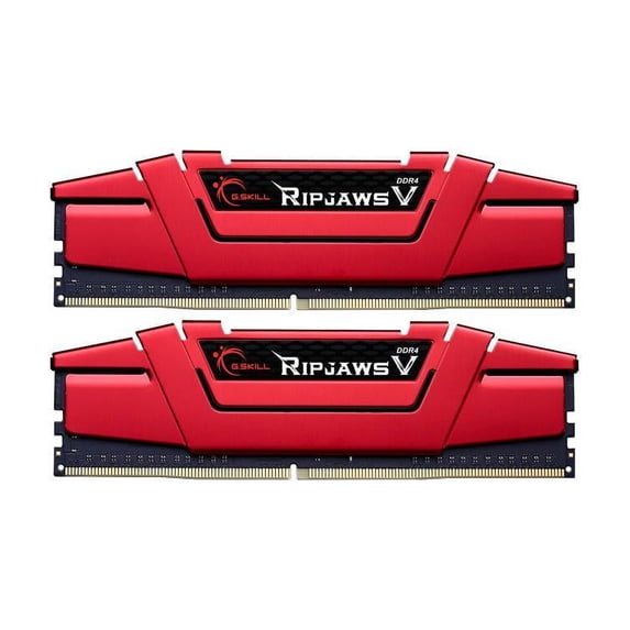 G.SKILL Ripjaws V Series 8GB (2 x 4GB) 288-Pin PC RAM DDR4 2400 (PC4 19200) Desktop Memory Model F4-2400C15D-8GVR