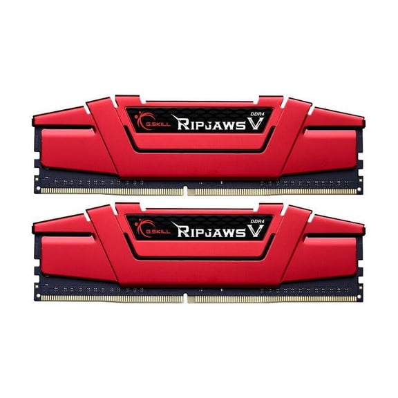 G.SKILL Ripjaws V Series 8GB (2 x 4GB) 288-Pin PC RAM DDR4 2400 (PC4 19200) Desktop Memory Model F4-2400C15D-8GVR