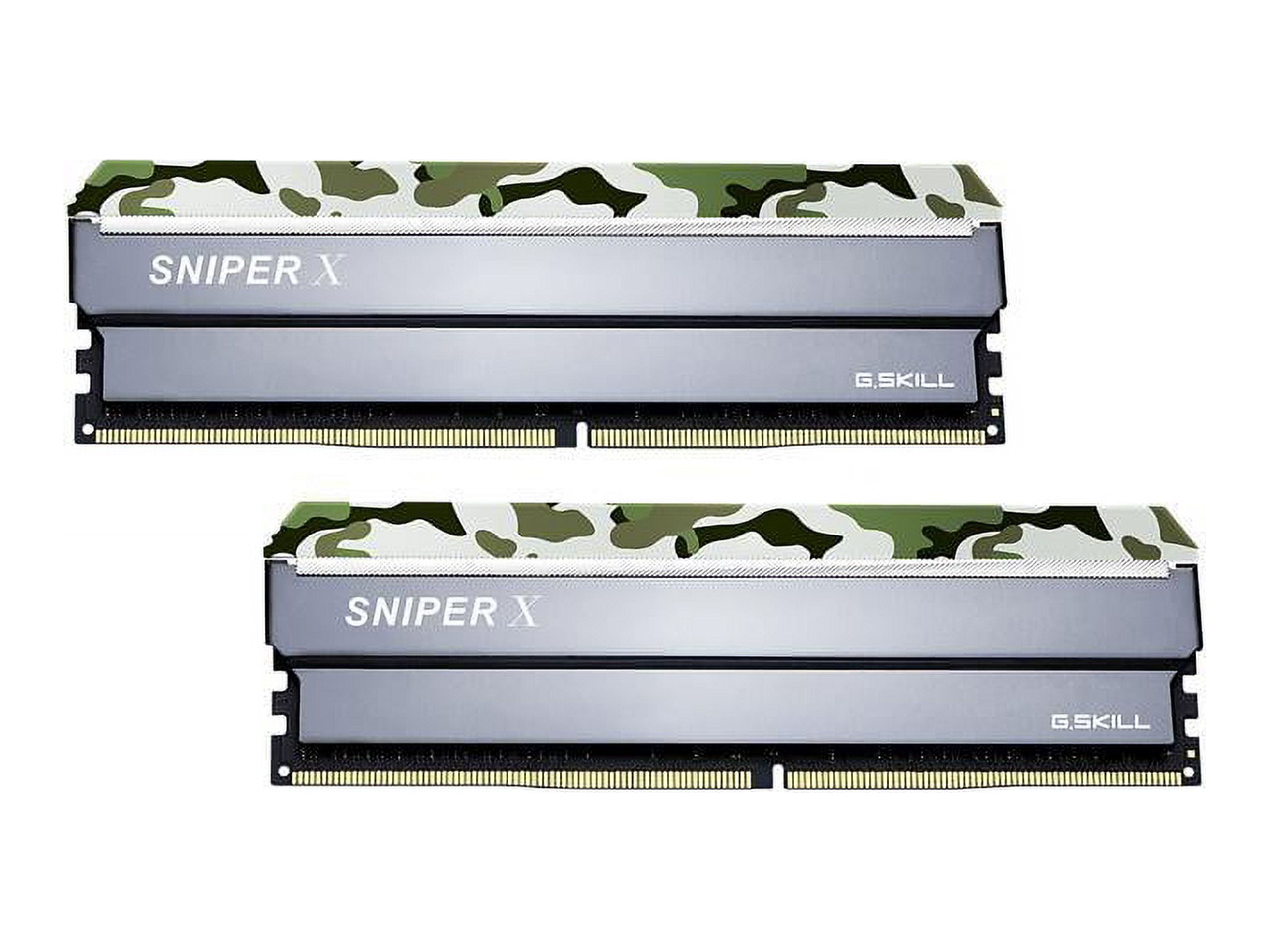 G.SKILL Sniper X Series 16GB (2 x 8GB) DDR4 3000 (PC4 24000) Desktop Memory Model F4-3000C16D-16GSXFB - image 1 of 4