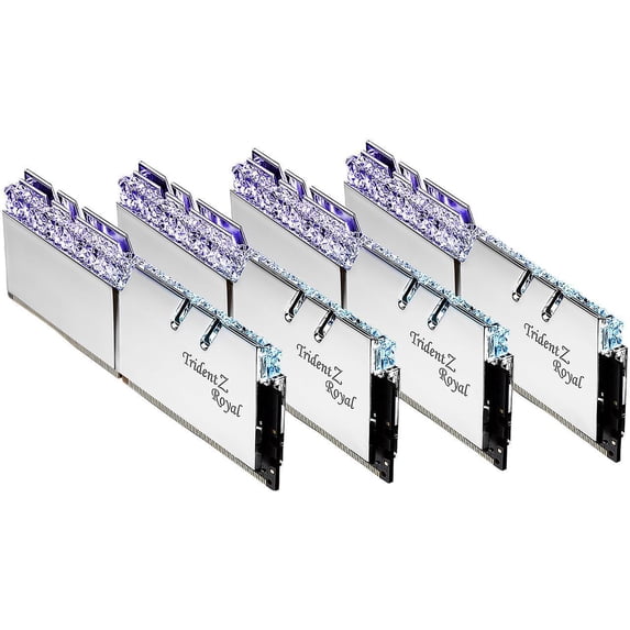 G.SKILL Trident Z Royal Series 64GB (4 x 16GB) 288-Pin DDR4 3200 (PC4 25600) Desktop Memory Model F4-3200C14Q-64GTRS