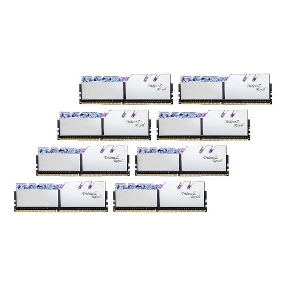 G.SKILL Trident Z Royal Series 64GB (8 x 8GB) 288-Pin PC RAM DDR4 3600 (PC4 28800) Desktop Memory Model F4-3600C14Q2-64GTRSB