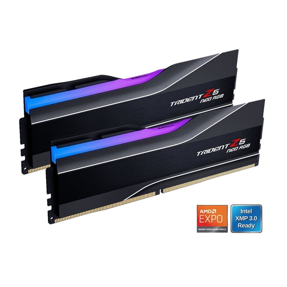 G.SKILL Trident Z5 Neo Series 64GB (2 x 32GB) 288-Pin PC RAM DDR5 6000 (PC5 48000) Desktop Memory Model F5-6000J3636F32GX2-TZ5NR