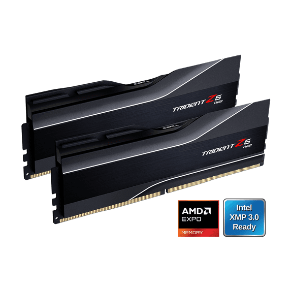 G.SKILL Trident Z5 Neo Series AMD EXPO 32GB (2 x 16GB) 288-Pin PC RAM DDR5 6000 (PC5 48000) Desktop memory Model F5-6000J3038F16GX2-TZ5N