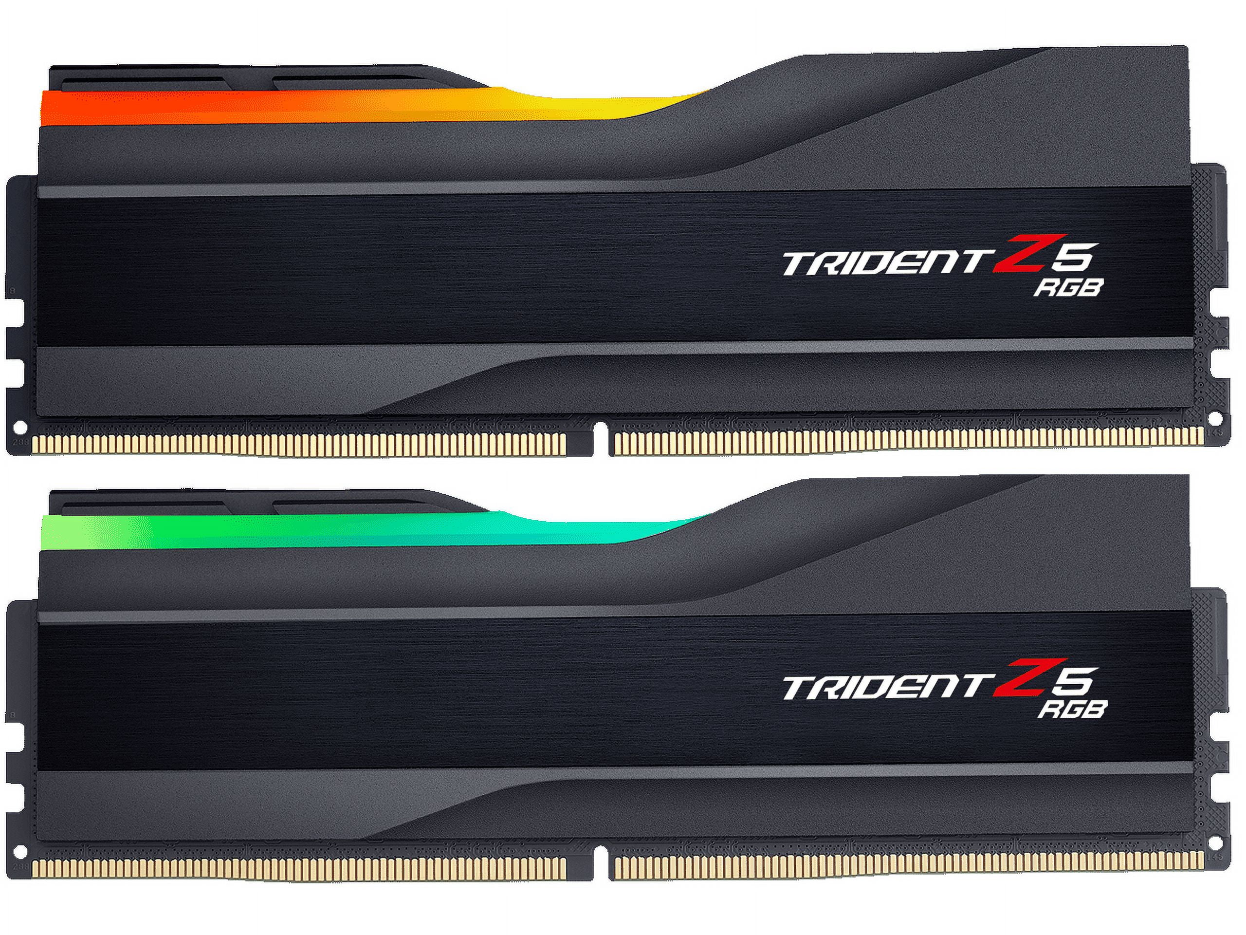 G.SKILL Trident Z5 RGB Series 32GB (2 x 16GB) 288-Pin PC RAM DDR5 6000 (PC5 48000) Desktop Memory Model F5-6000J3040F16GX2-TZ5RK