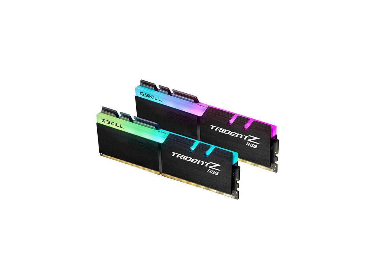 G.SKILL TridentZ RGB Series 16GB (2 x 8GB) 288-Pin PC RAM DDR4 3200 (PC4  25600) Desktop Memory Model F4-3200C16D-16GTZR