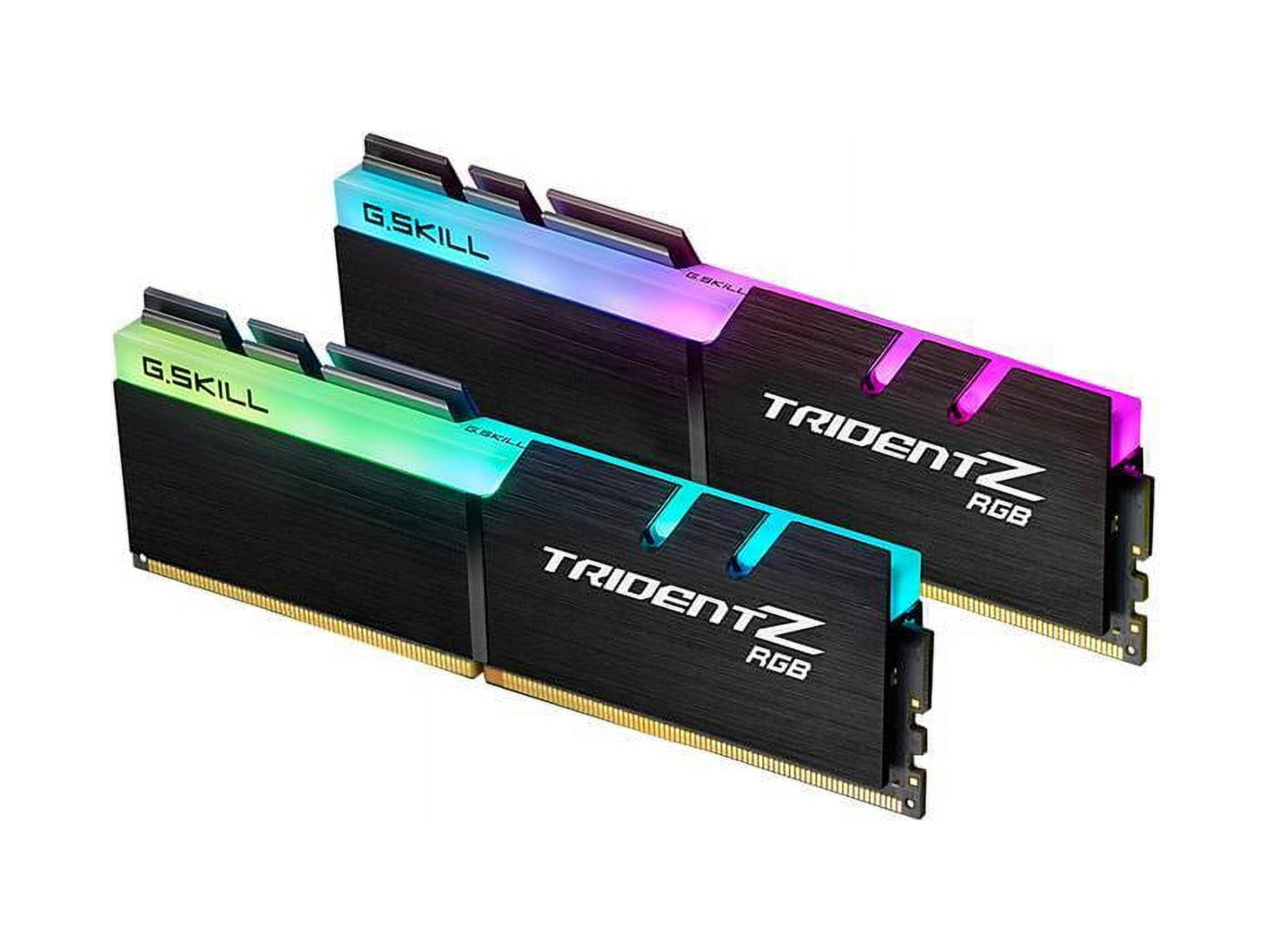 G.SKILL TridentZ RGB Series Model F4-3200C16D-16GTZR (PC4 25600) Memory RAM x 288-Pin (2 DDR4 8GB) PC 3200 16GB Desktop