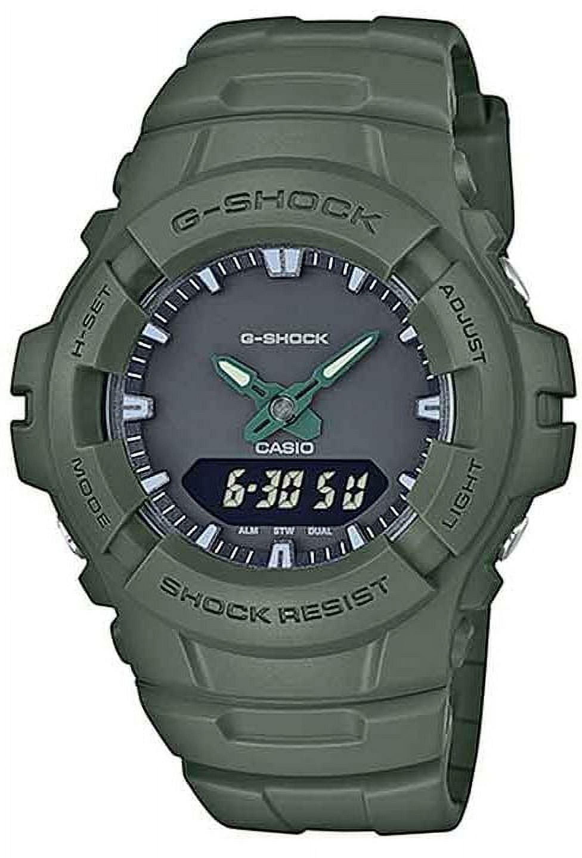 G Shock All Matte Monotone Army Green Military Colors Designer Mens Watch G 100CU 3A Walmart