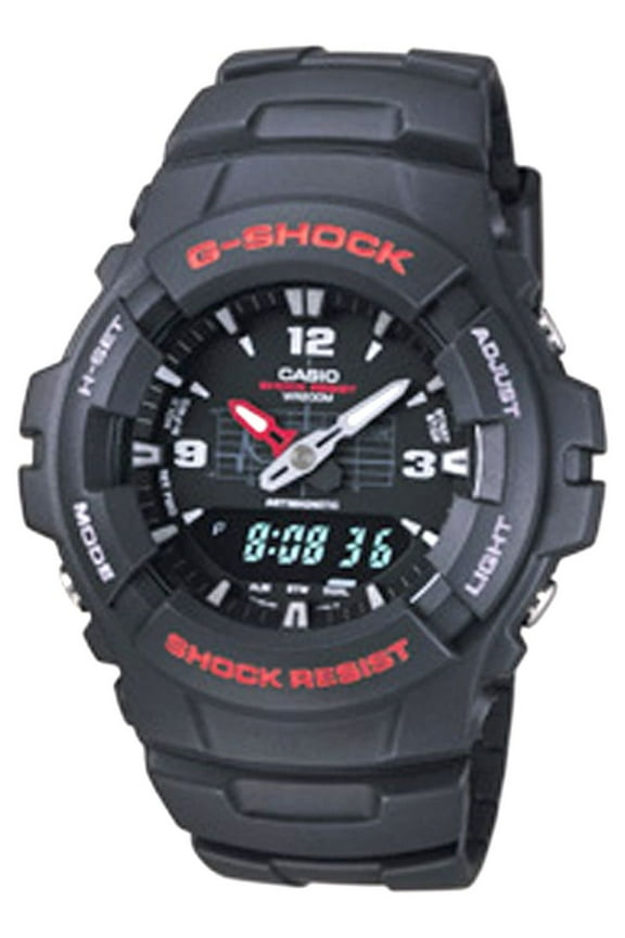 G-Shock Adult Men's G100-1B Ana-Digi Classic Wristwatch