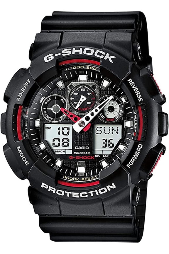 G-Shock Ana-digi World Time Black Dial Men's watch #GA100-1A4