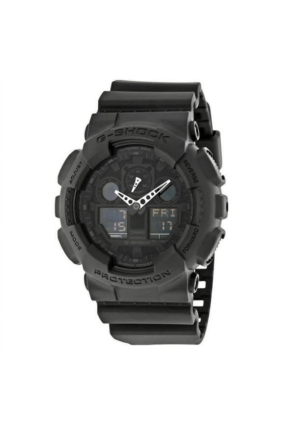 G-Shock Analog Digital Blackout Military Watch GA100-1A1