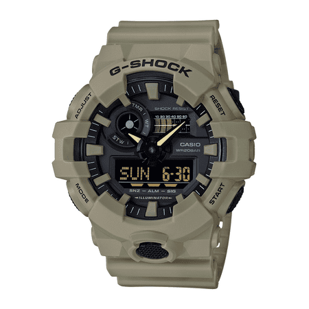 G-Shock Front Button Analog Digital Resin Watch in Beige GA700UC-5A