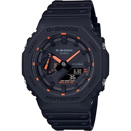 Casio G-Shock Neon Accent Analog Digital Quartz GA-2100-1A4 GA2100-1A4 200M Men's Watch