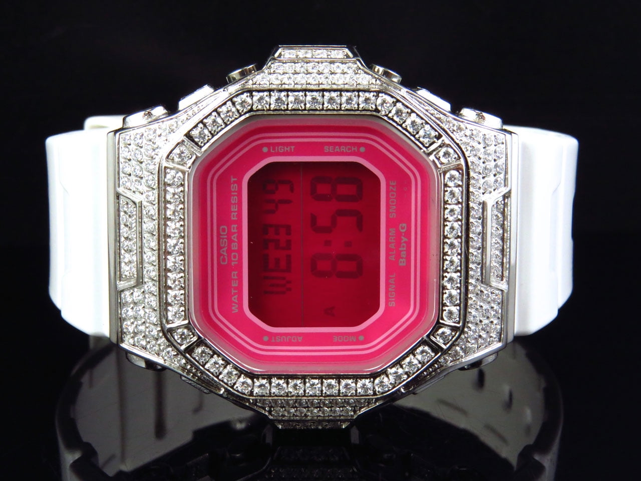 G-SHOCK DW-5600 ダイヤモンド装飾 ホワイト G Shock Ladies White