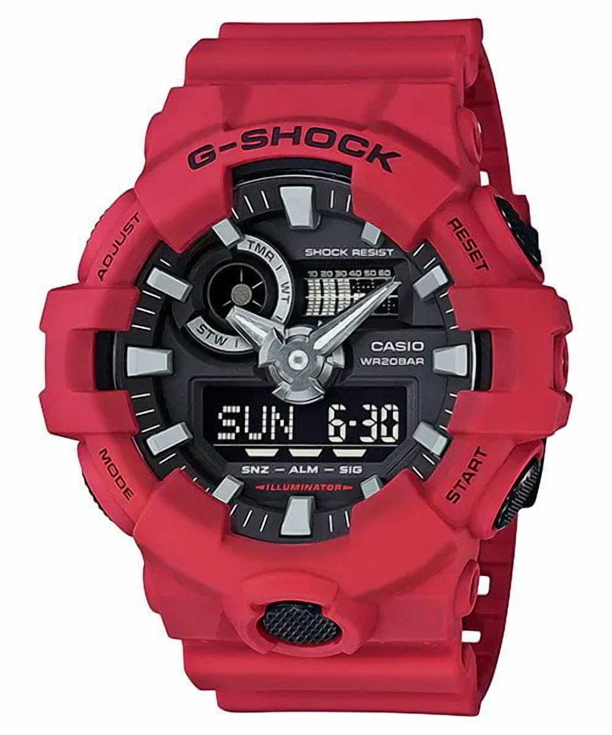 CASIO G-SHOCK G-Shock Red Digital Analog Watch GA700-4A