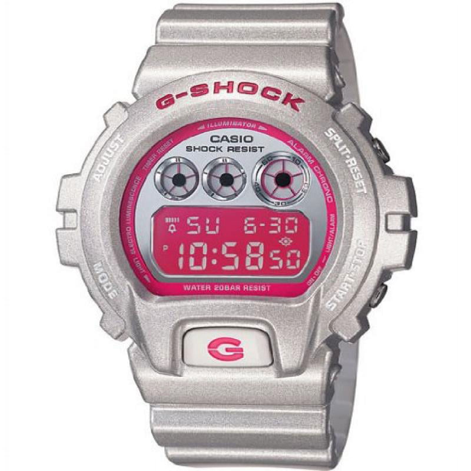 G-SHOCK DW-6900 シルバー/ピンク G-Shock The 6900 Watch - Pink - Walmart.com