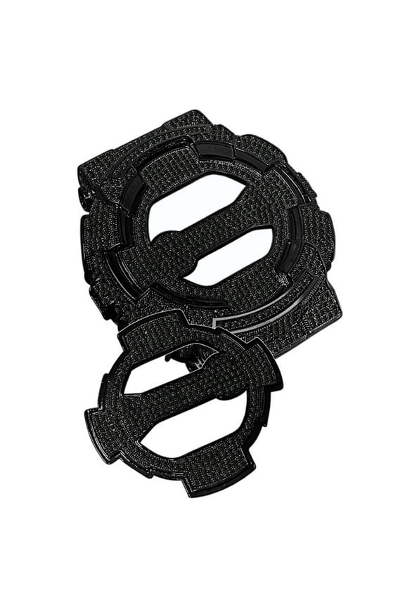 G-Shock Watch Series GA100 Bezel + Face Plate 2 Piece Combo Set 4.50 Cwt. Simulated Diamond 14K Black Gold Finish Unisex Custom Insert Cover Case