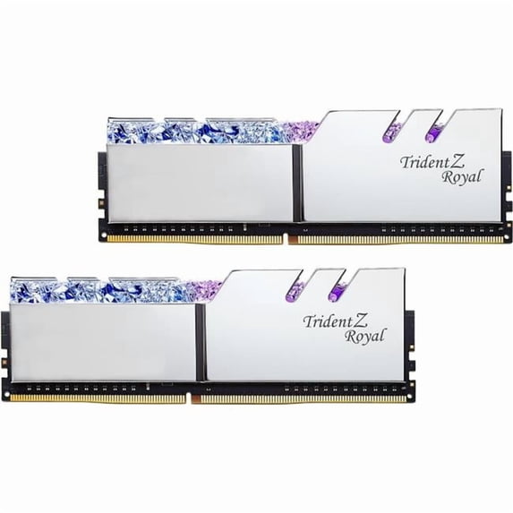G Skill F4-3600C18D-32GTRS 2 x 16GB Trident Z Royal Series 32GB 288-Pin DDR4 SDRAM Desktop Memory Model