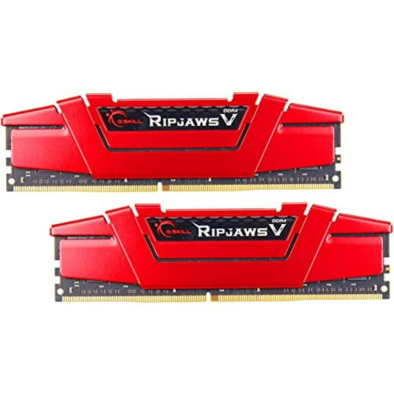 G.SKILL RipjawsV Series DDR4 RAM (XMP) 32GB 2x16GB 3600MT/s CL19-20-20-40 - Red