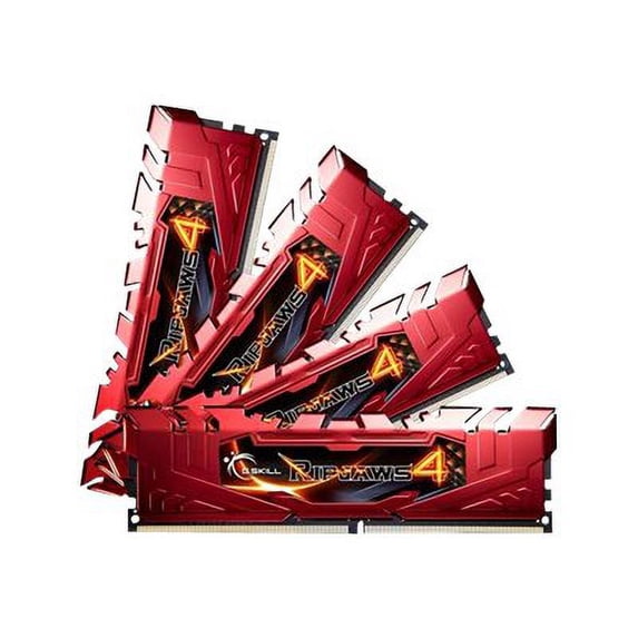 G.Skill Ripjaws 4 Series - DDR4 - kit - 32 GB: 4 x 8 GB - DIMM 288-pin - 2400 MHz / PC4-19200 - CL15 - 1.2 V - unbuffered - non-ECC