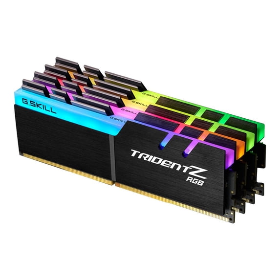 G.Skill TridentZ RGB Series - DDR4 - kit - 32 GB: 4 x 8 GB - DIMM 288-pin - 3200 MHz / PC4-25600 - CL14 - 1.35 V - unbuffered - non-ECC