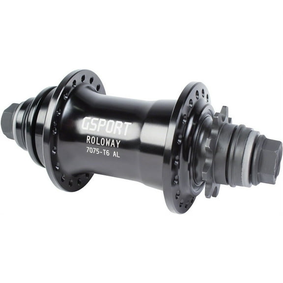G Sport Roloway Cassette Rear BMX Hub - 9T, RSD/LSD, Black
