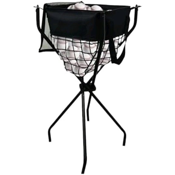 G-Squared Heavy Duty Ball Caddy Cart | Portable Storage for 100+ Baseballs or Pickleballs | Tool-Free Setup & Detachable Bag for Practice, Games, Team Sports$$Sport & Recreation Other