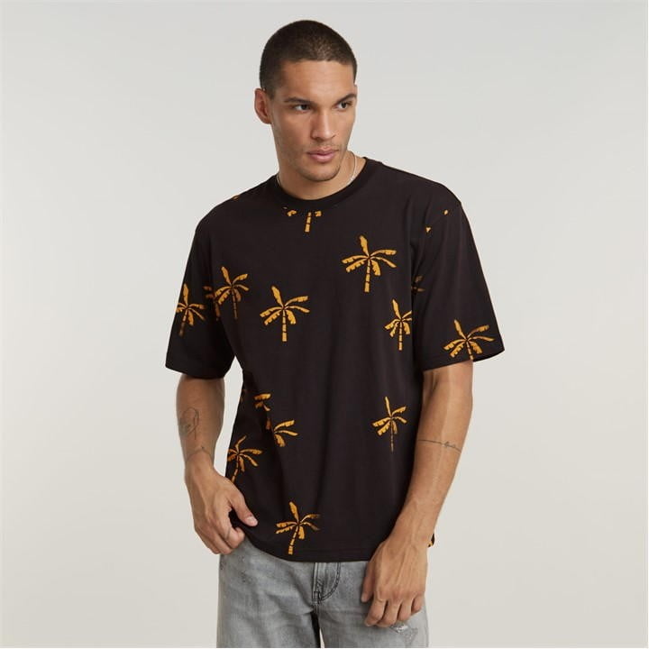 送料込★G-Star★Palm Tree 半袖Tシャツ G Star Mens Regular fit Short Sleeve T-Shirt Shirt Medium