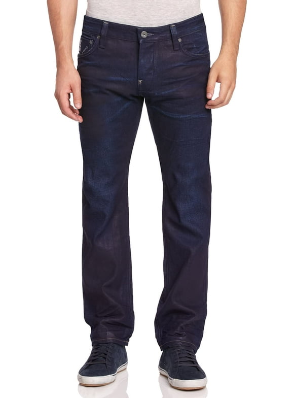 G-Star Men's Attacc Low Rise Straight Leg Worn Jean In Blue - Slim Fit, 5-Pocket Style 1 thumbnail image