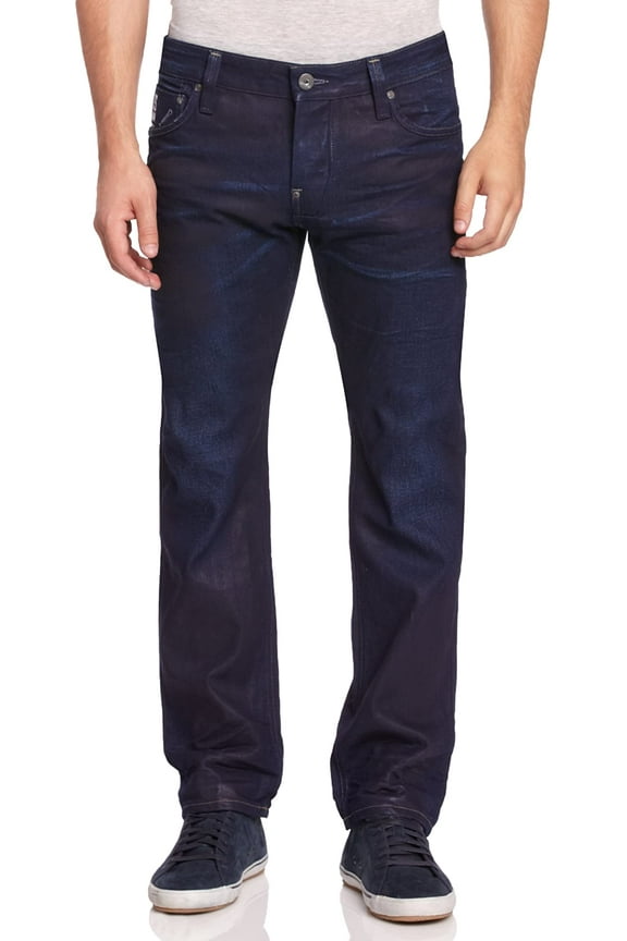 Raw Mens Attacc Low Rise Straight Jeans