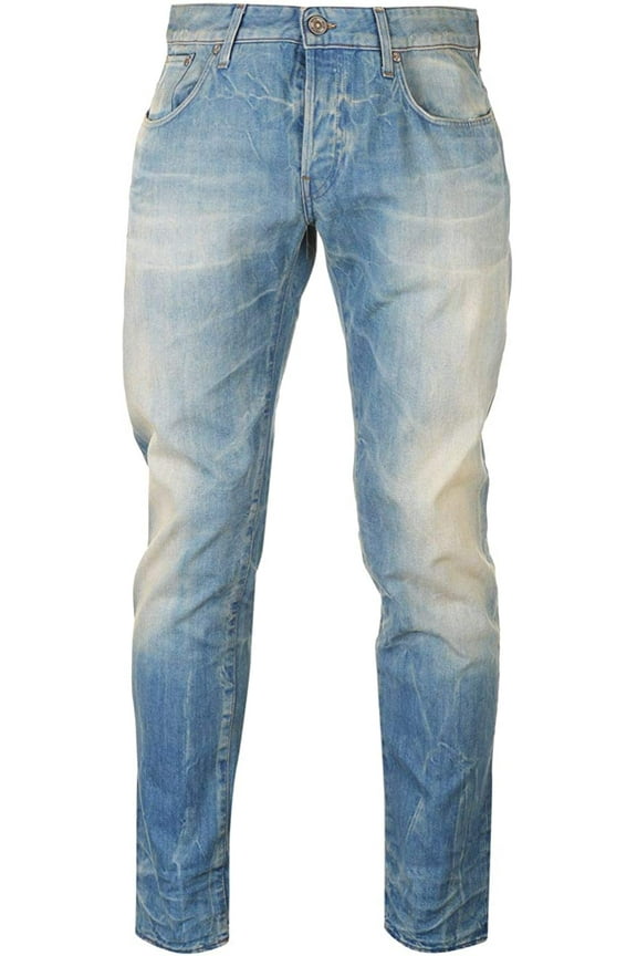 Raw Mens Low Tapered Jeans