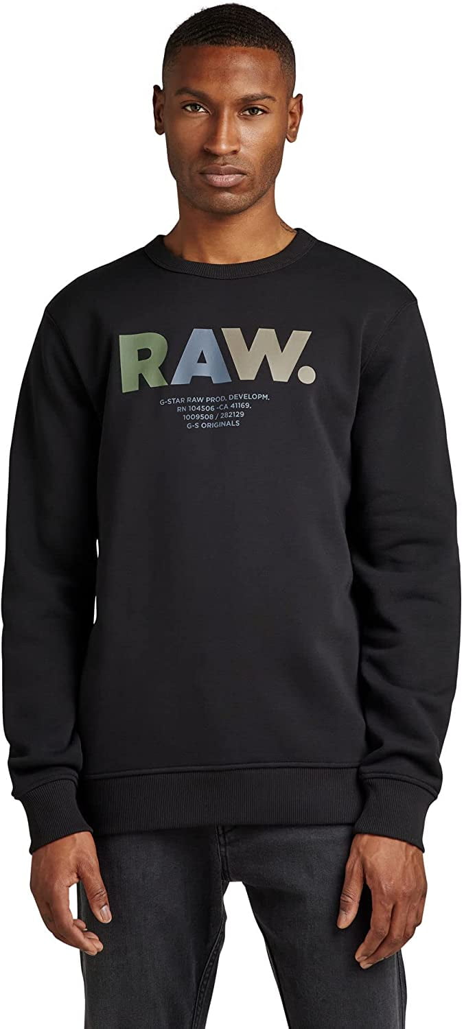 Crew Raw Mens Graphic SKBL-S G-Star Neck Sweatshirt Premium