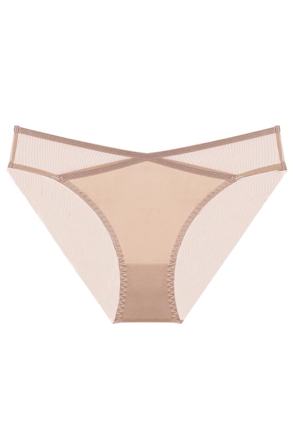 G-String Thongs for Women Stretchy Lace Satin Cheeky T-back Panties No Show Seamless Elastic Waistband All Day Comfort Underwear S-XL