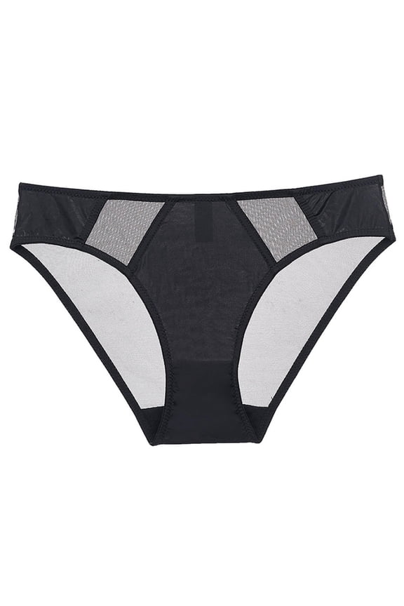 G-String Thongs for Women T-back Lace Hollow Out Low Waist Thongs Breathable Cheeky Underwear Panties