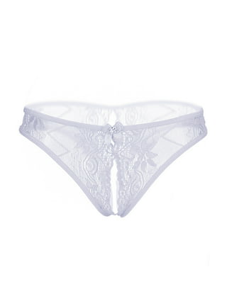 Women's Panties Transparent G-string Bandage Briefs Pearl Panties