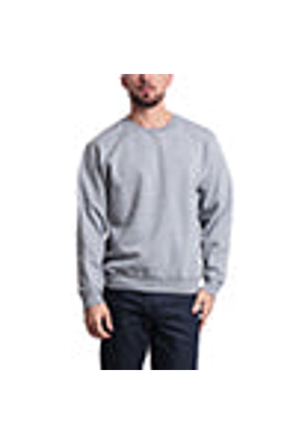 Basic Solid Crewneck Sweatshirt MSC13126 - Relaxed Grey - 2X-Large