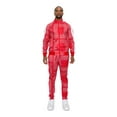 thumbnail image 1 of G-Style USA Men's Accented Bandana Paisley Tracksuit Set ST804 - Red - X-Large, 1 of 5